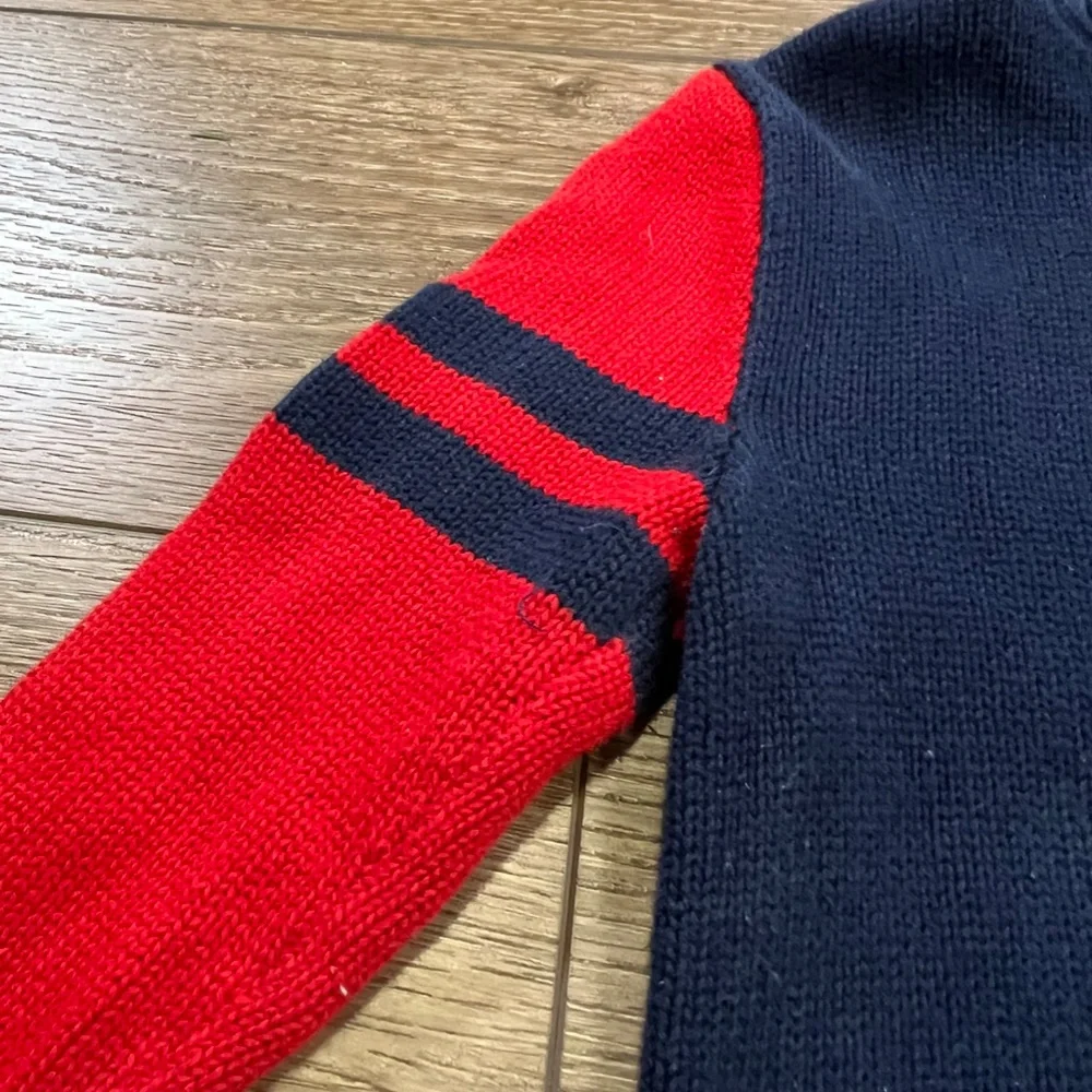 Polo Ralph Lauren Quarter Zip Big Pony Boys Sweater Preppy Warm Winter Sz 6 - Picture 3 of 12